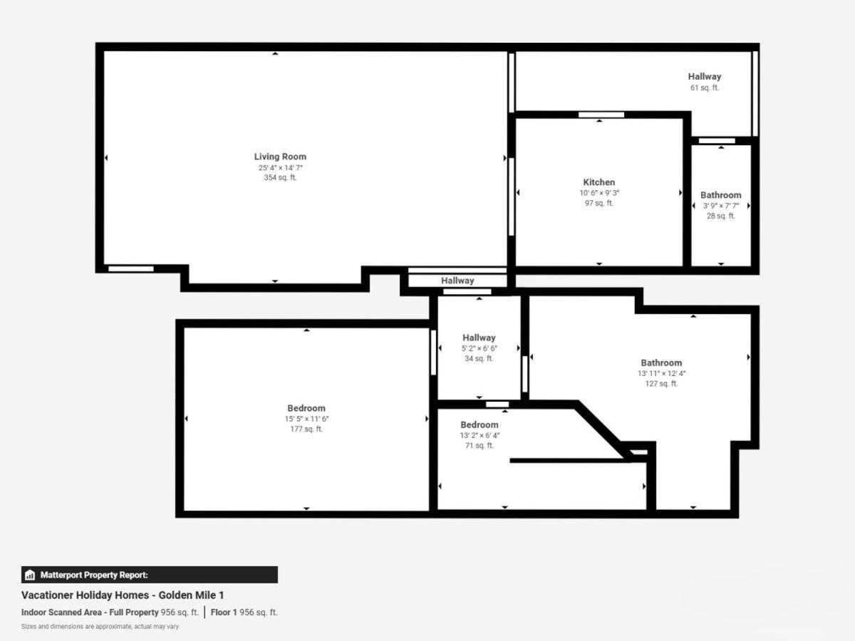 Golden Mile 1 - Contemporary One Bedroom Дубай Екстер'єр фото